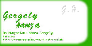 gergely hamza business card